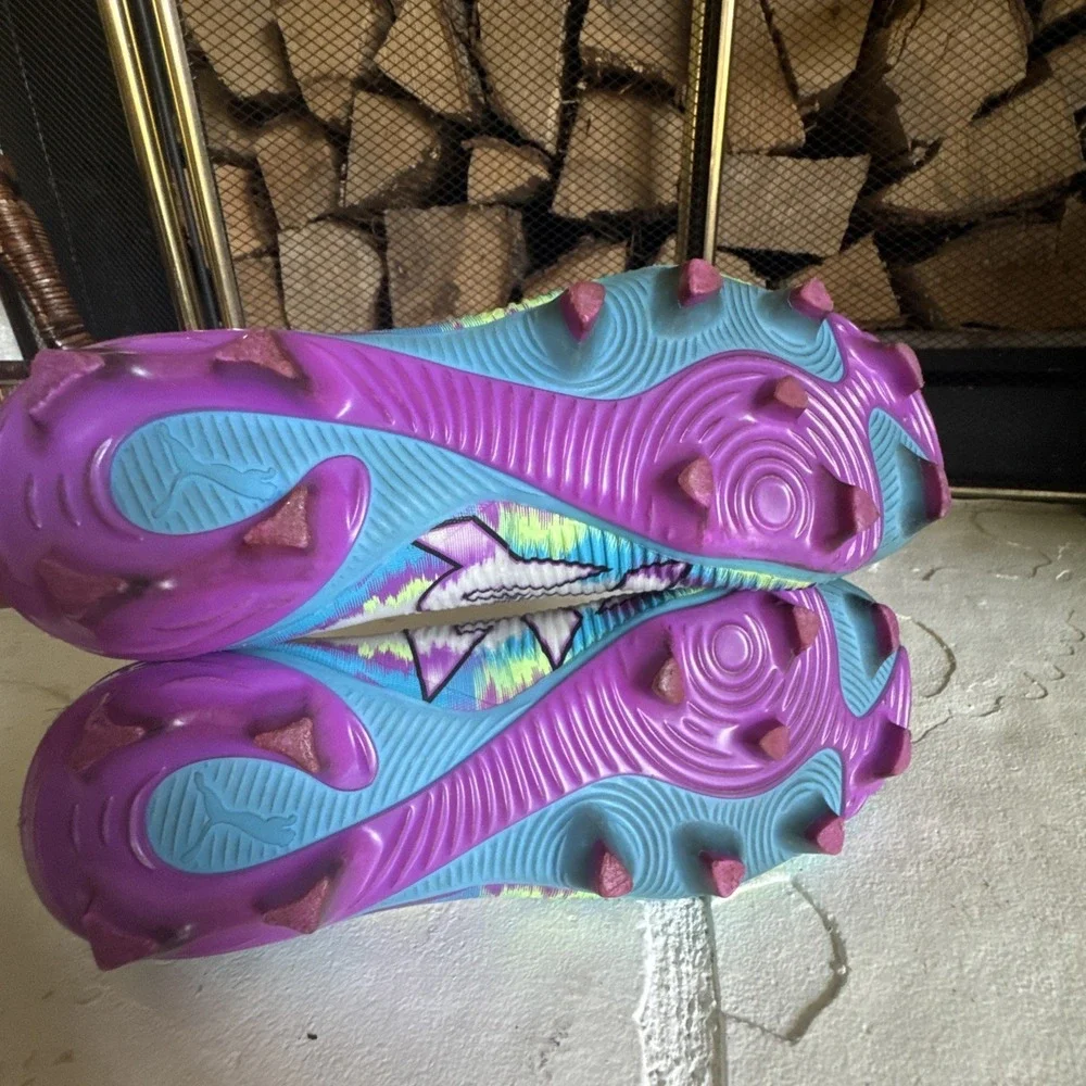 Puma Future 7 Match FG/AG Womens Soccer Cleats White Multi 108770-01 Size 8